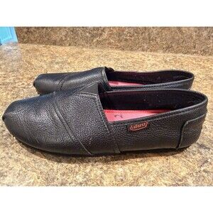 Laforst Womens Food Service Black PU Slip Resistant Shoes US size 11
